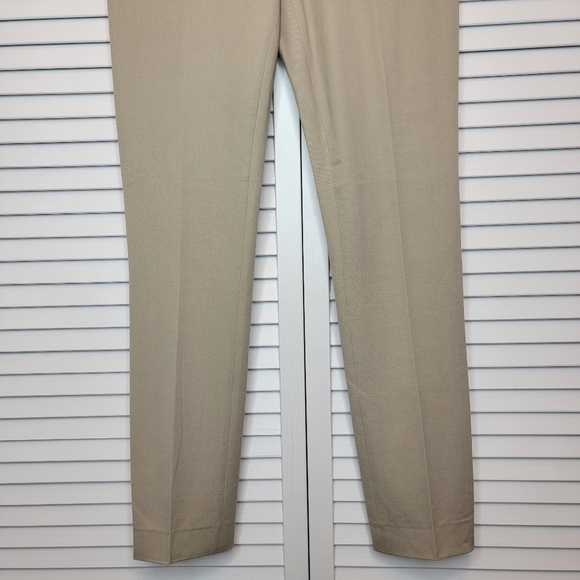 ELIE TAHARI Juliette Long Skinny Stretch Twill Pant Khaki Women's Sz 0 Old Money - Picture 5 of 16